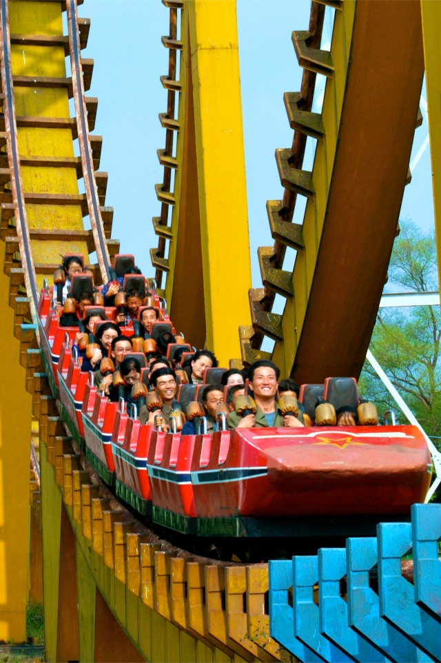 north korean women marching. A North Korea Rollercoaster